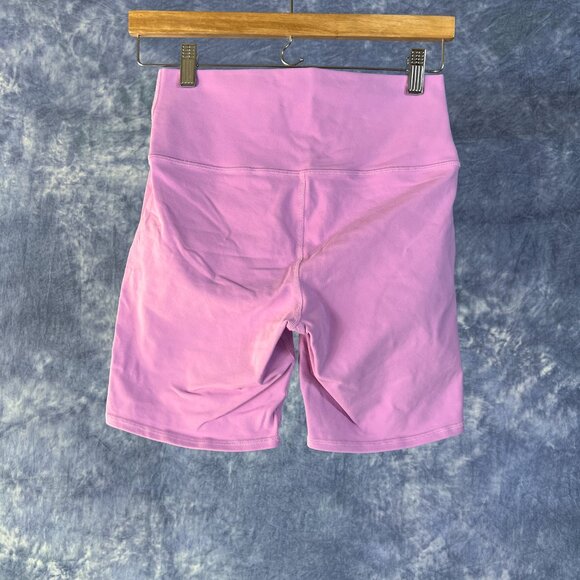 Alo Pink Bike Yoga Shorts Sz M - Picture 2 of 4